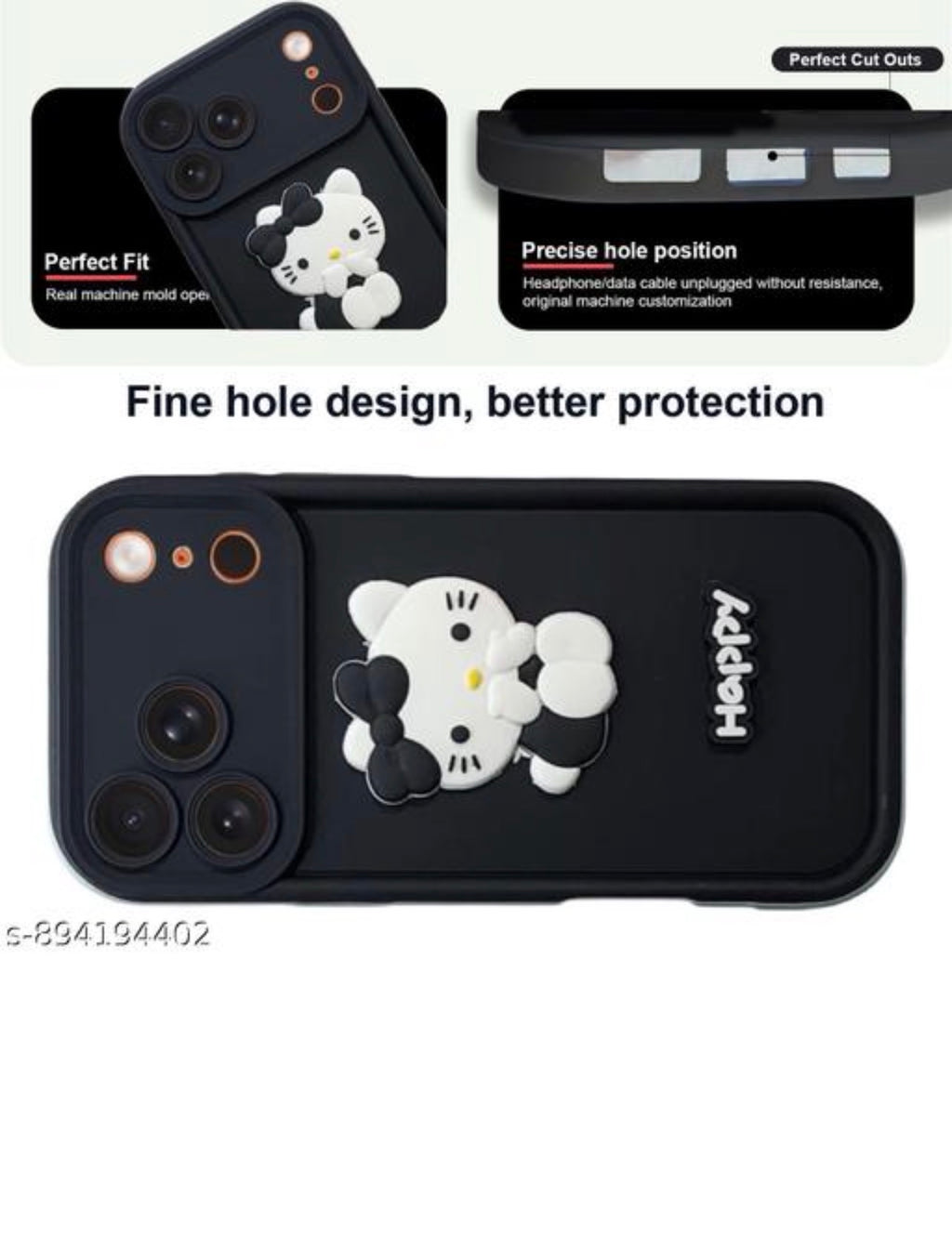 Happy Kitty 3D Case for iPhone 17 Pro Max