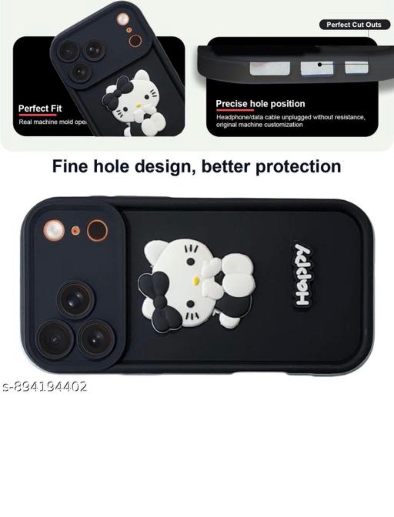Happy Kitty 3D Case for iPhone 17 Pro Max